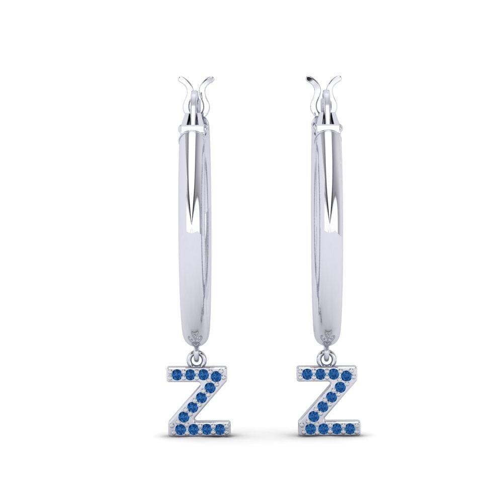 Dark Blue Zirconia Women's Earring Camara Z