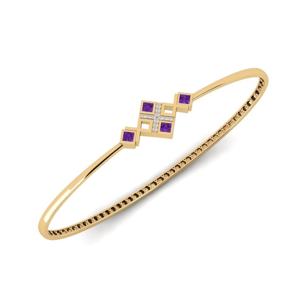 Amethyst Palm Cuff Cambria