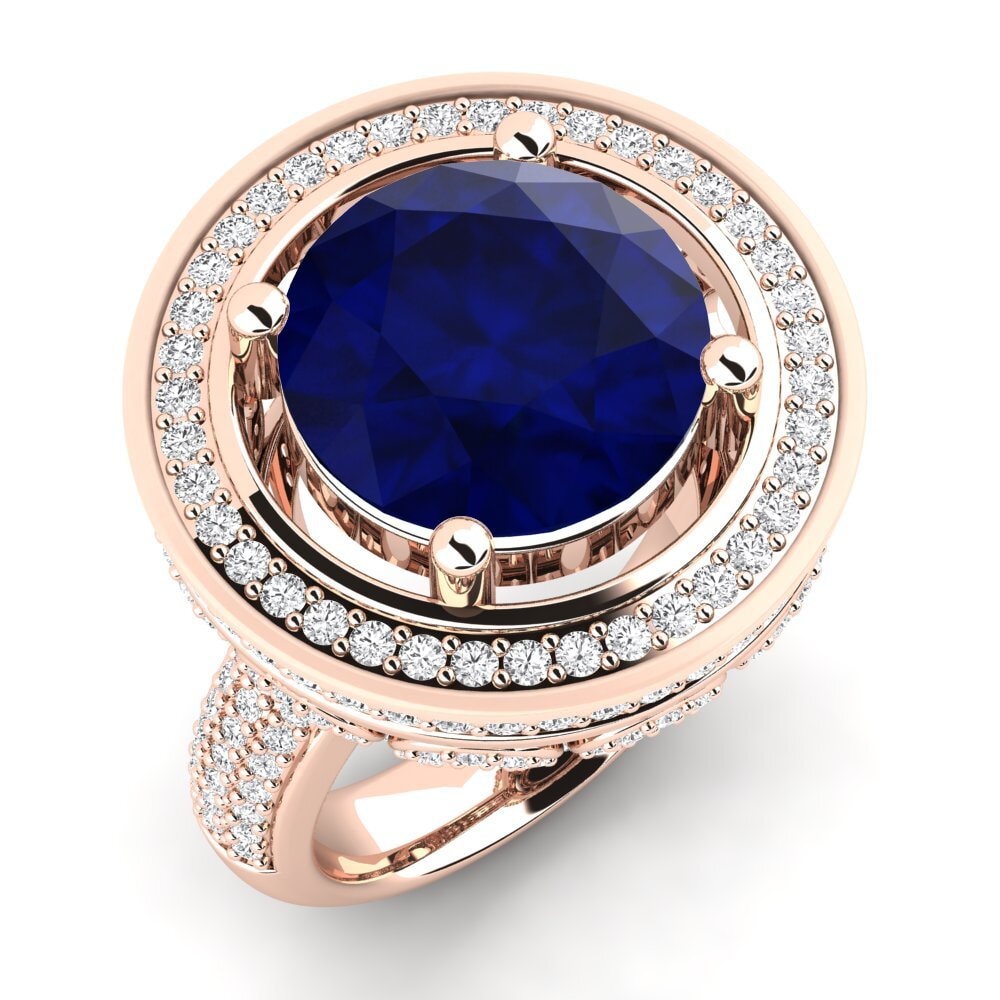 14k Rose Gold Sapphire Ring Camilla