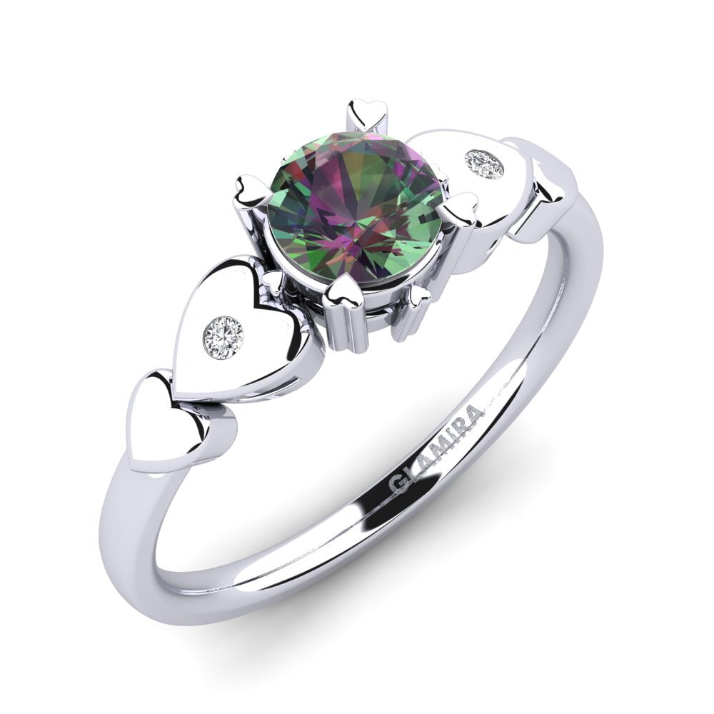 Mystic Topaz Engagement Ring Camponilla