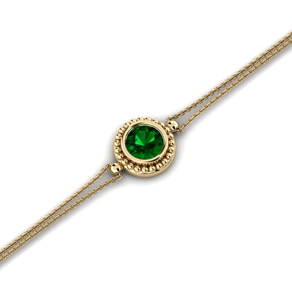 Green Zirconia Women's Bracelet Canoun