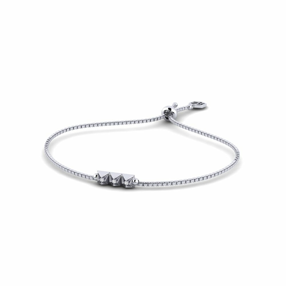 Oro Bianco 375 Bracciale da donna Cantonada