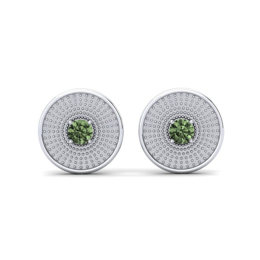 Groene Saffier Dames Oorbellen Caomhan