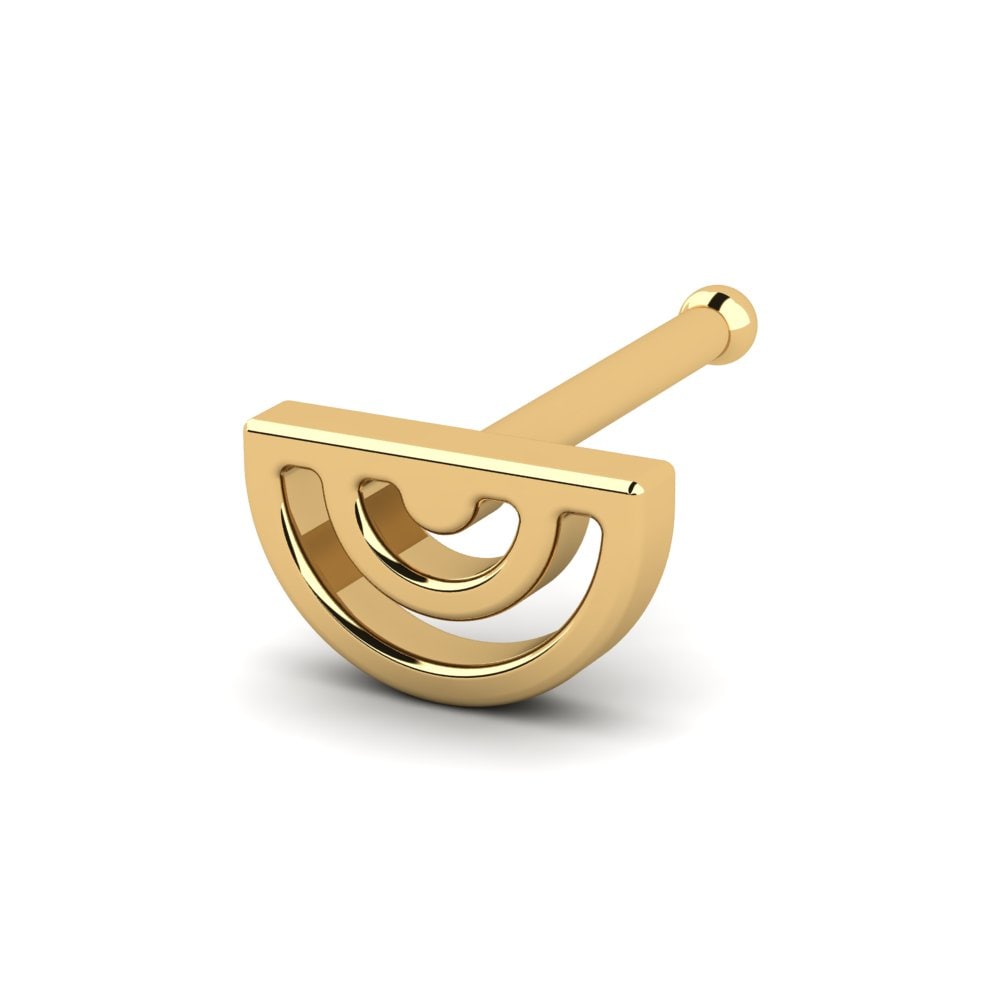 18K Geel Goud Neus Pin Caprese