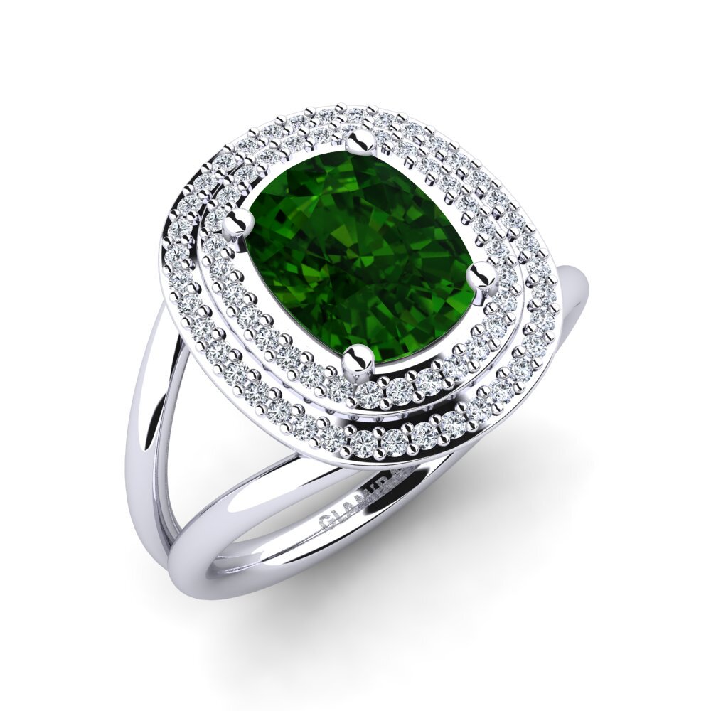 Green Tourmaline Engagement Ring Capritta