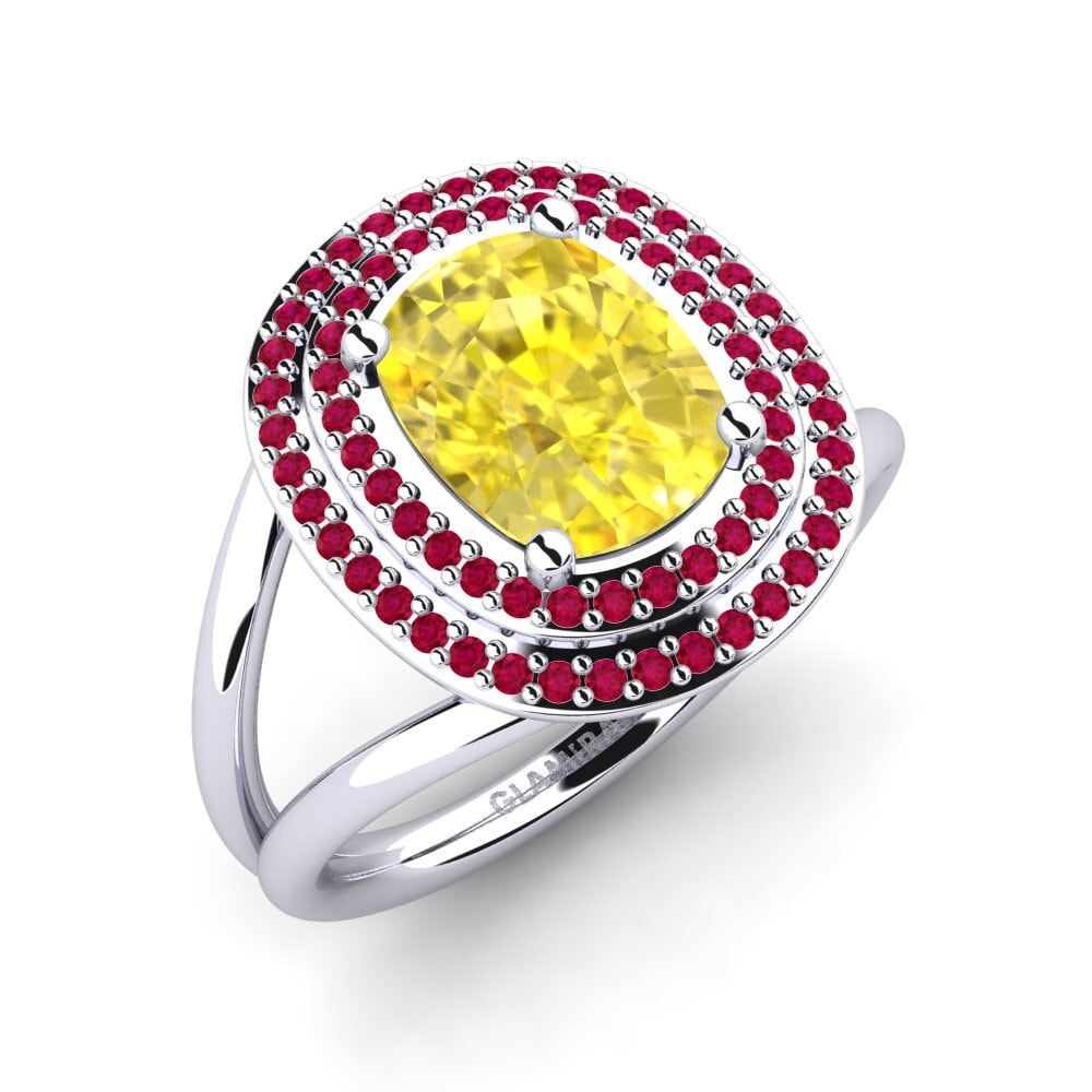Yellow Sapphire Engagement Ring Capritta