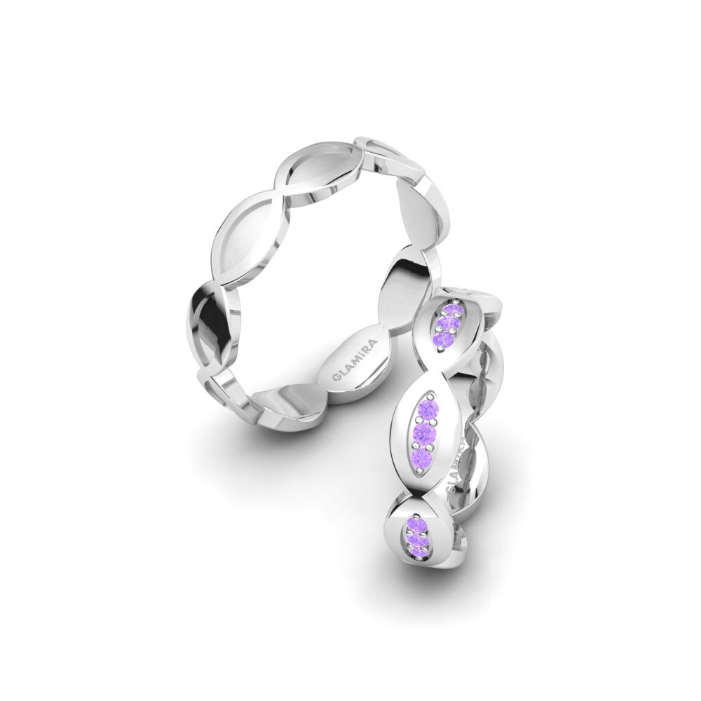 紫水晶 結婚戒指 Captivating Impulse 5 mm