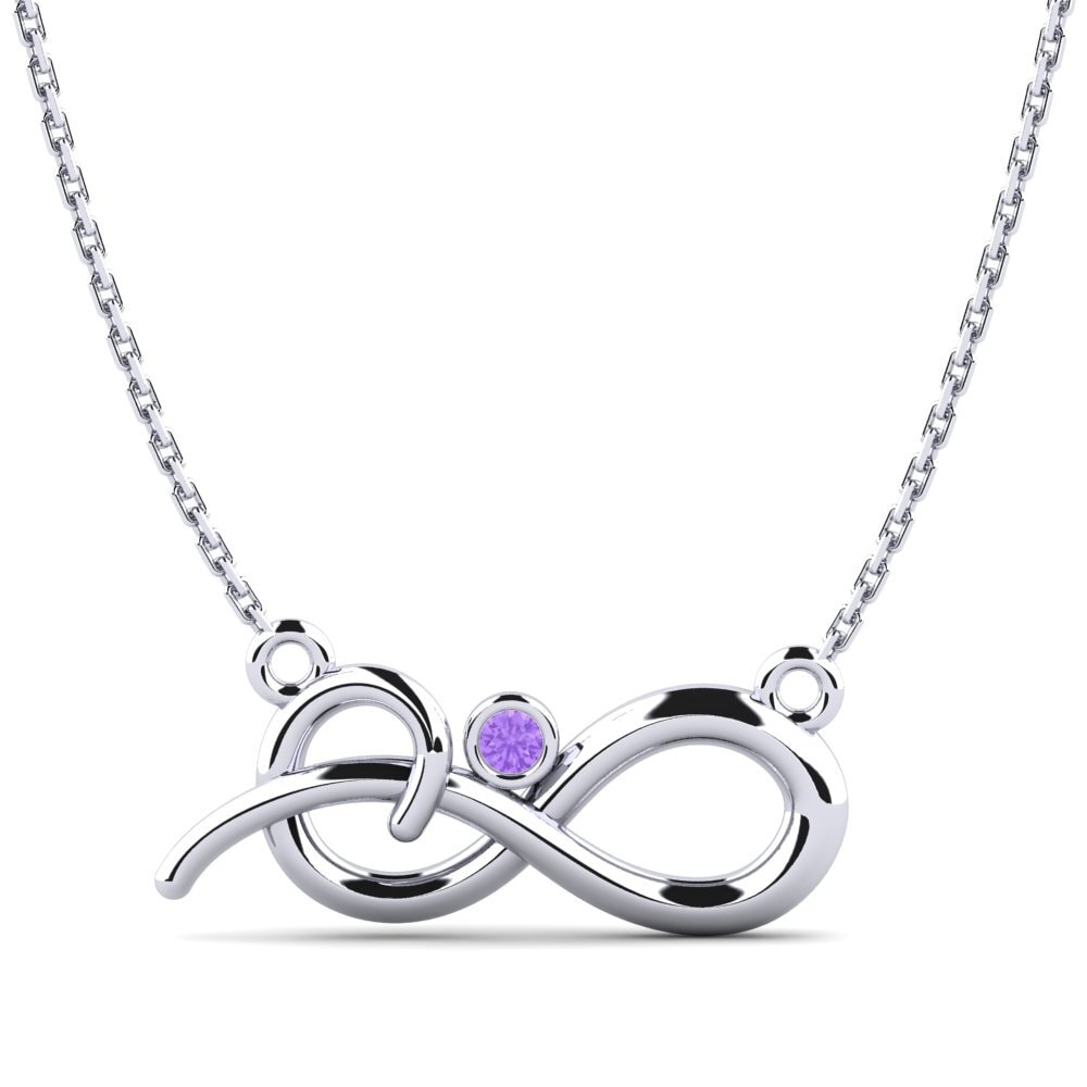 Plata 925 Amatista Collar de Mujer Captolia
