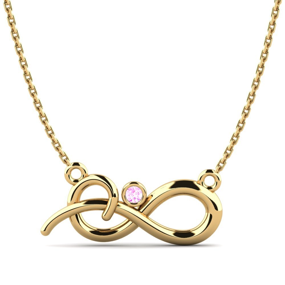 Zafiro Rosado Collar de Mujer Captolia