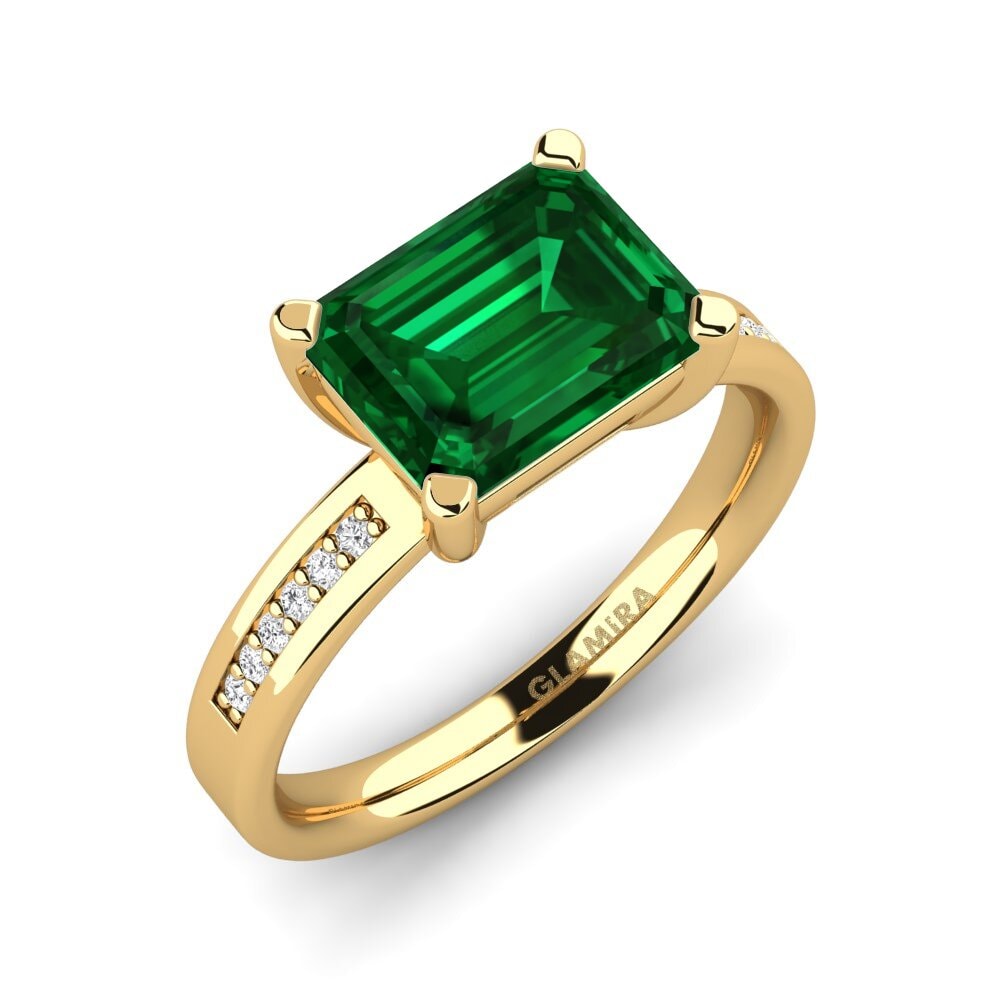 Esmeralda Esmeralda (creada en laboratorio) Anillo de compromiso Carabell