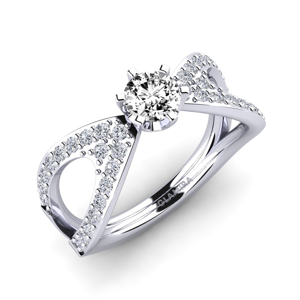 Moissanite Engagement Ring Carameleta