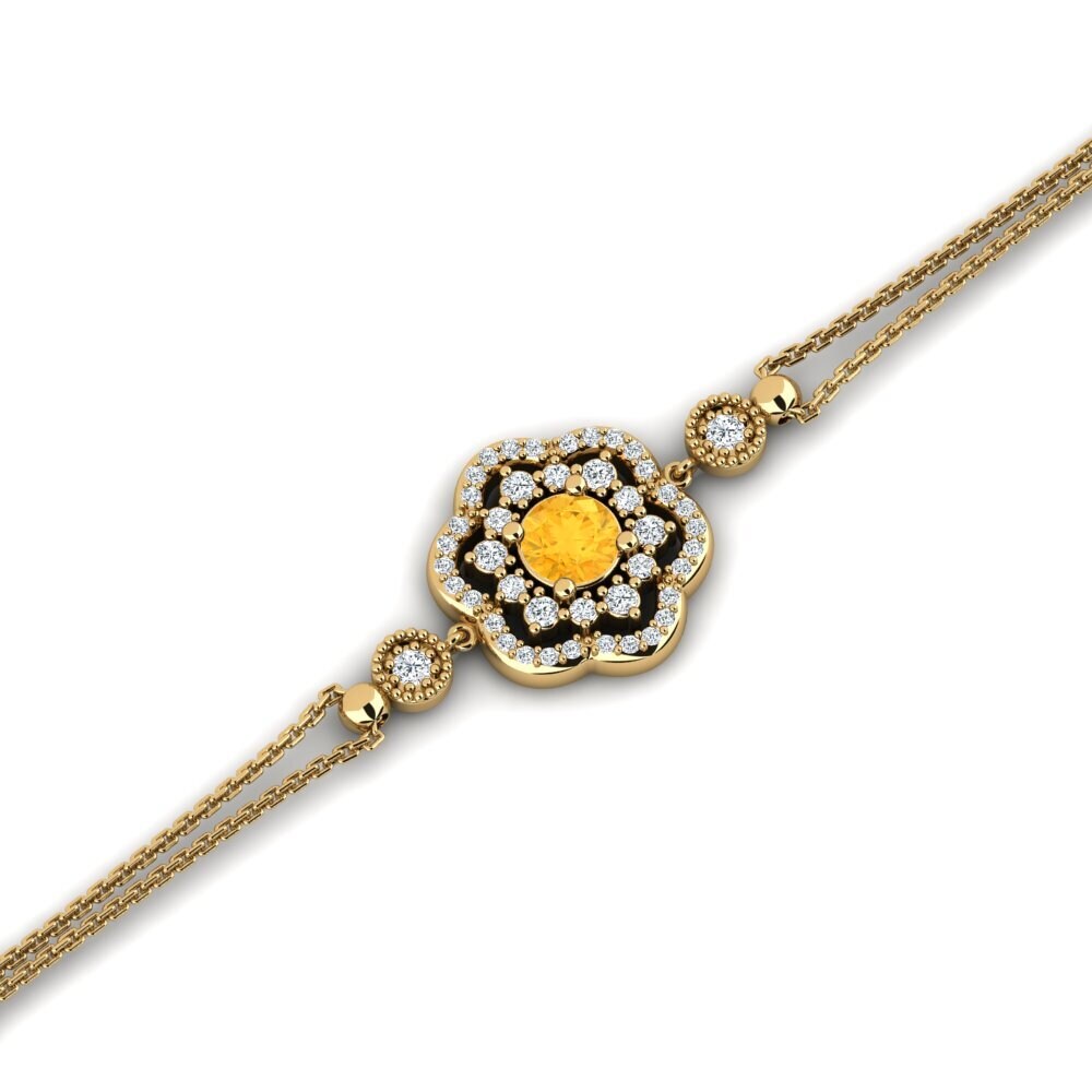 Citrine Women's Bracelet Carcan