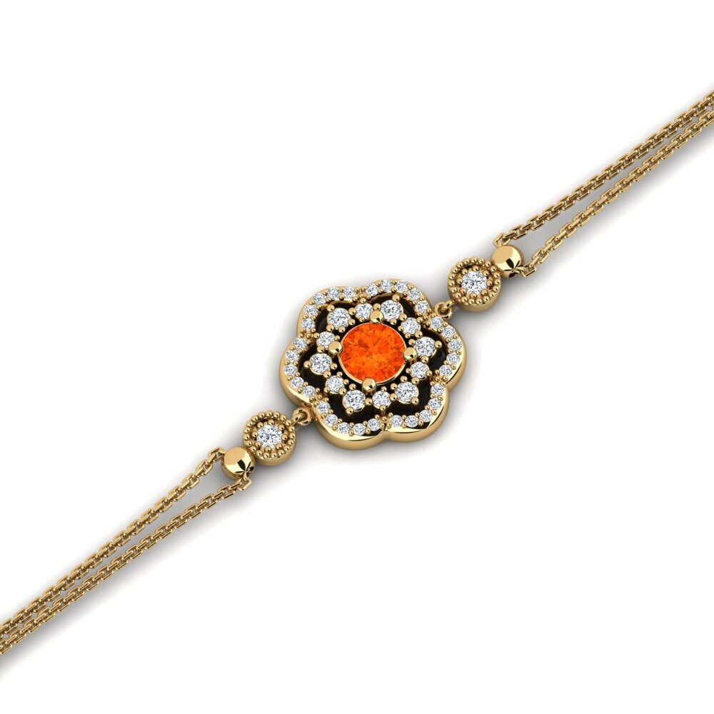 Fire Opal Women's Bracelet Carcan