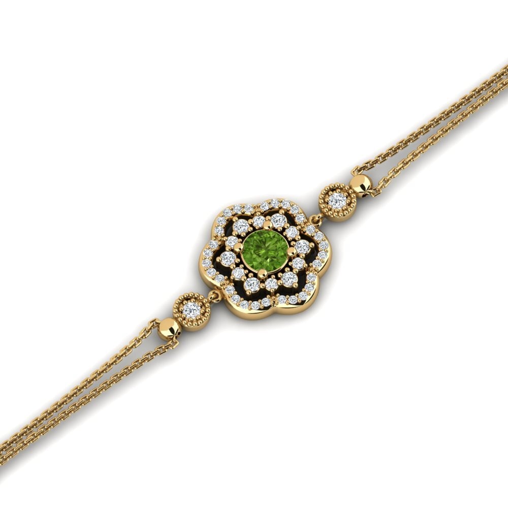 Peridot Women's Bracelet Carcan