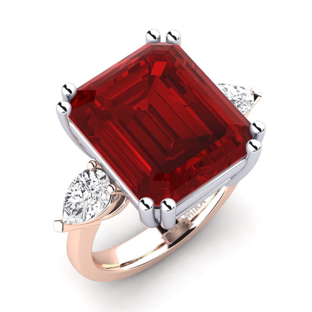14K Rose & White Gold Ring Caridad