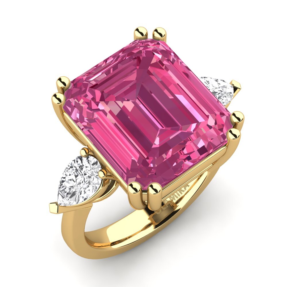 9ct Yellow Gold Pink Tourmaline Ring Caridad
