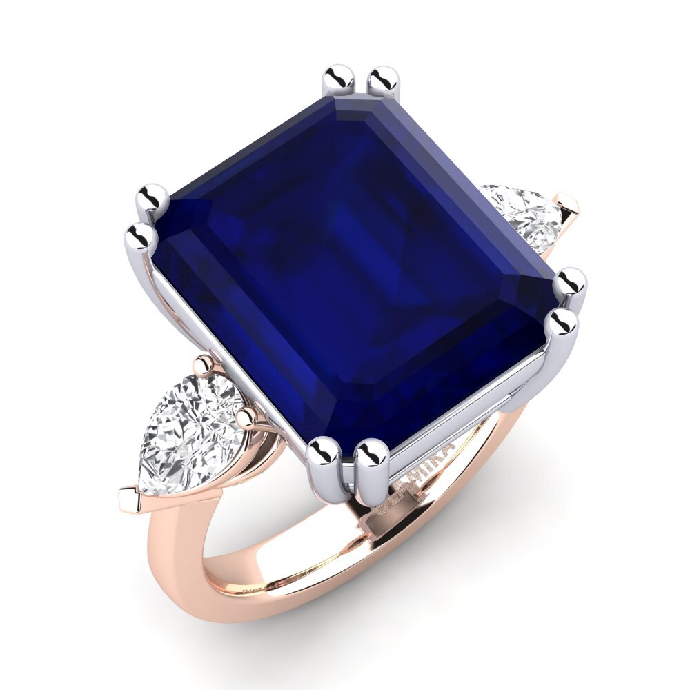 18ct Rose & White Gold Ring Caridad
