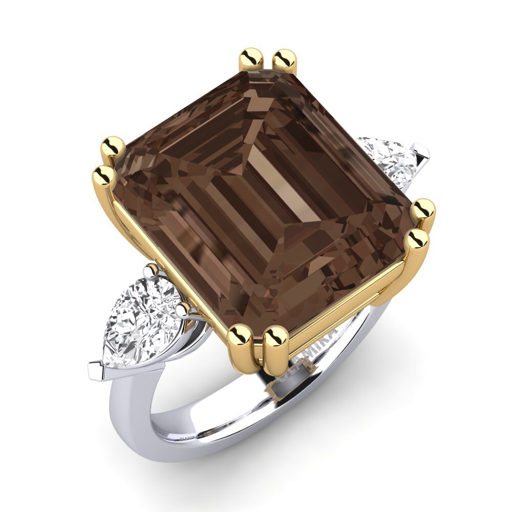 18ct White / Yellow Gold Ring Caridad