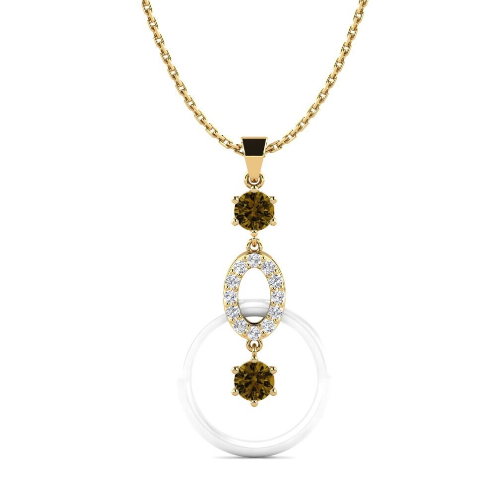 Brown Zircon Women's Pendant Carie