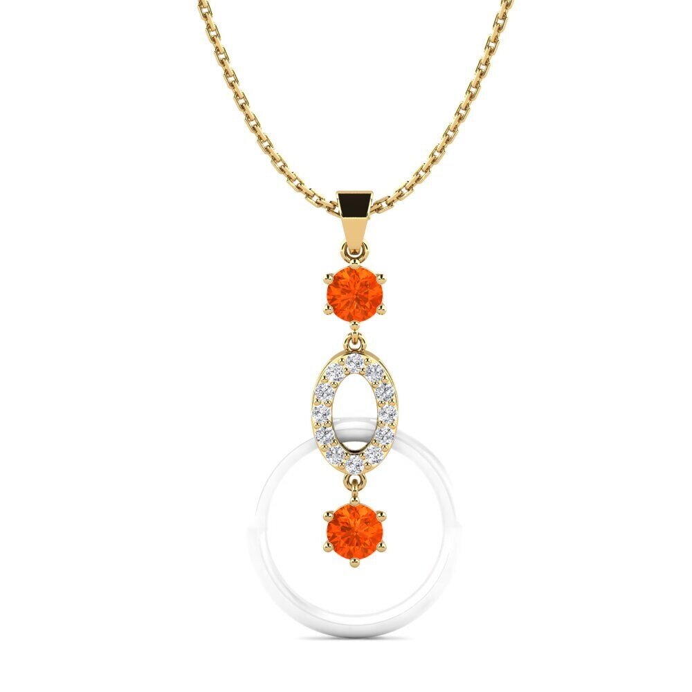Fire Opal Women's Pendant Carie