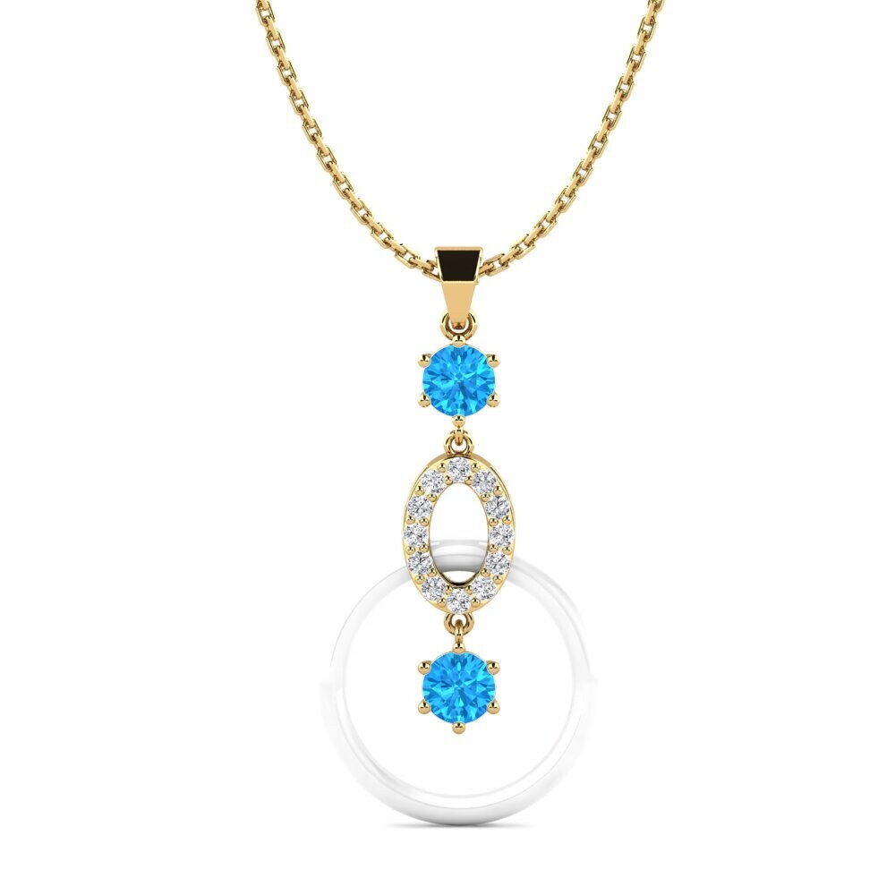 Blue Topaz Women's Pendant Carie