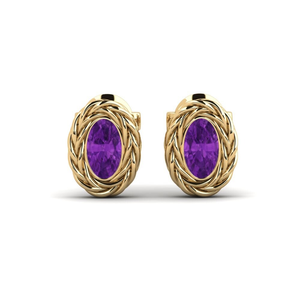 Oval Amethyst Women's Earring Carlamaria