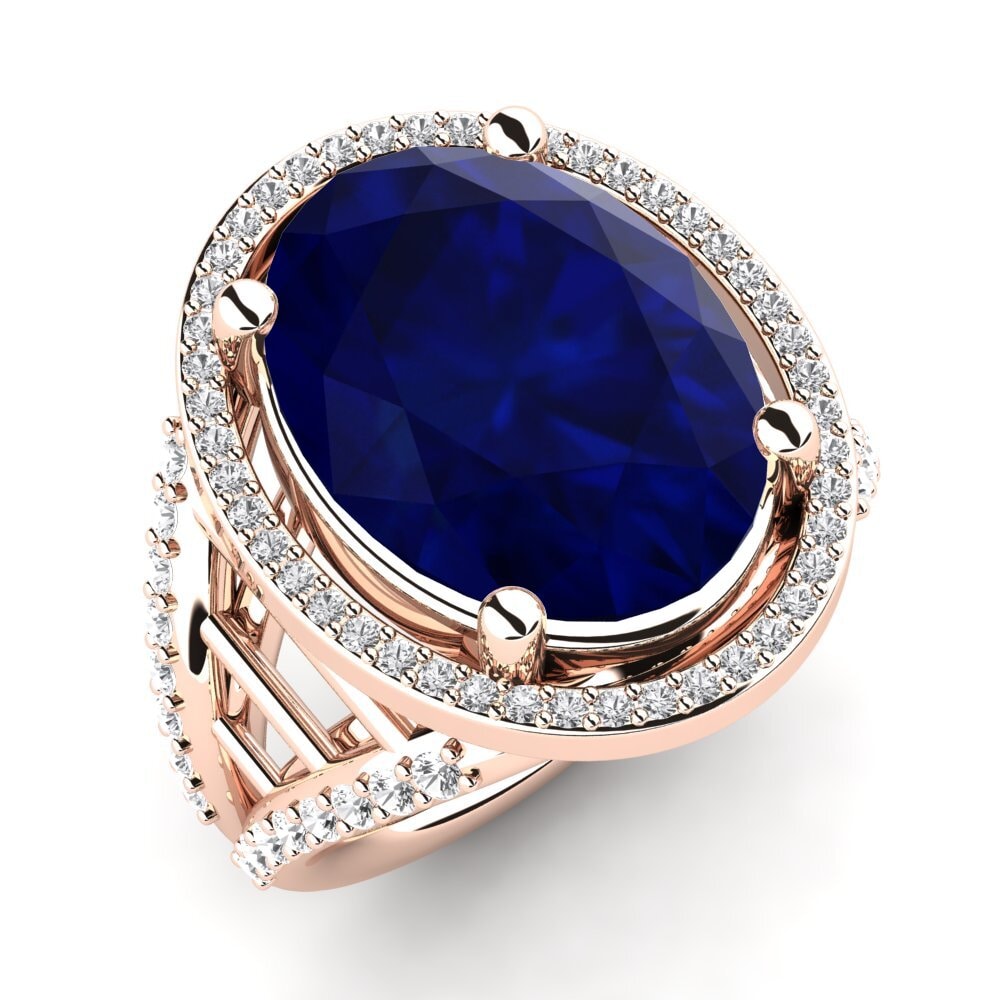 14k Rose Gold Sapphire Ring Carlene