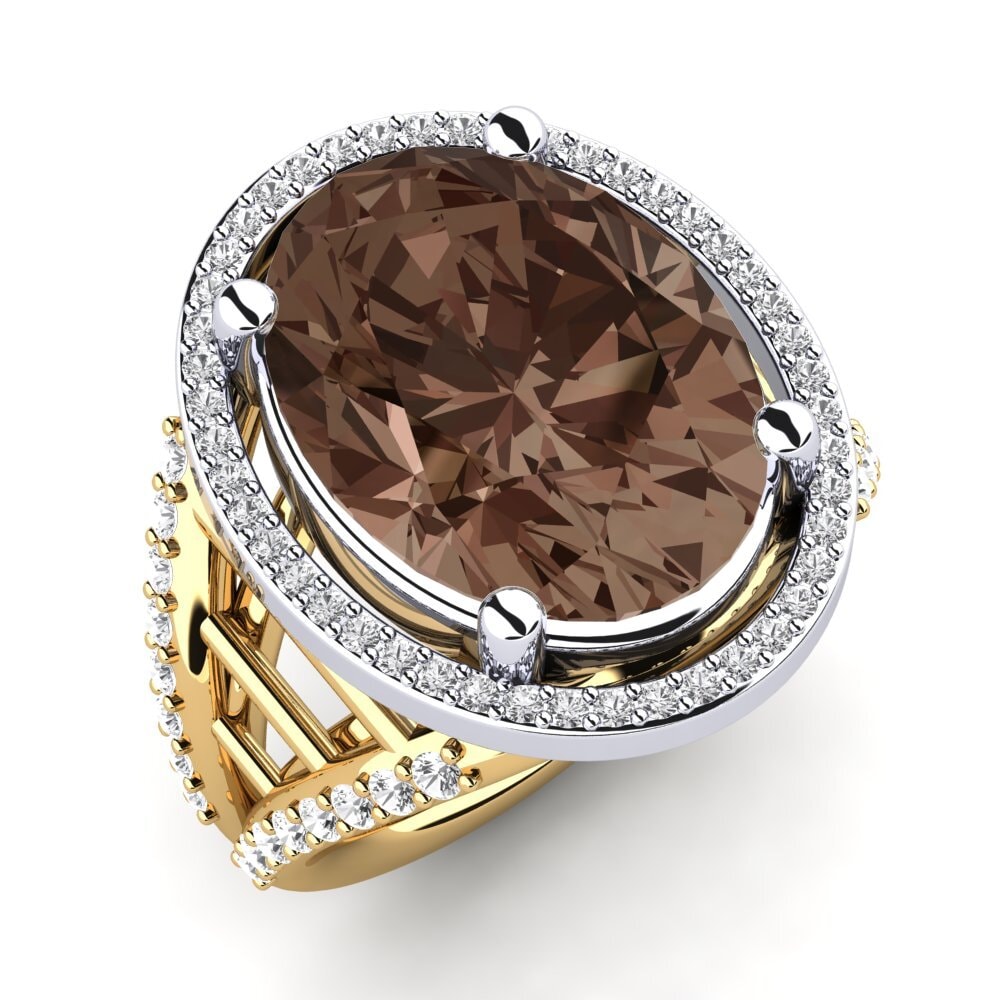 14ct Yellow / White Gold Ring Carlene