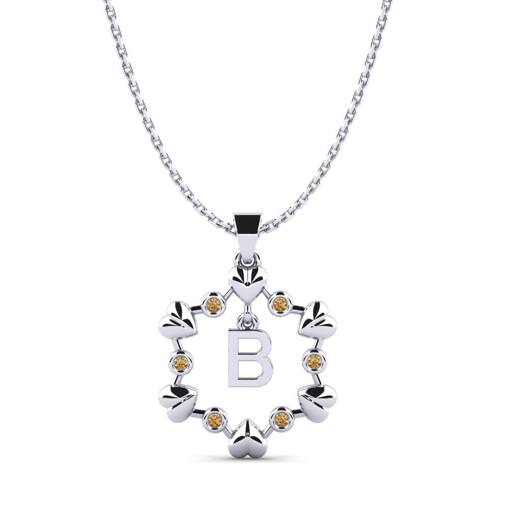 Rund Brauner Diamant Anhänger Carline B