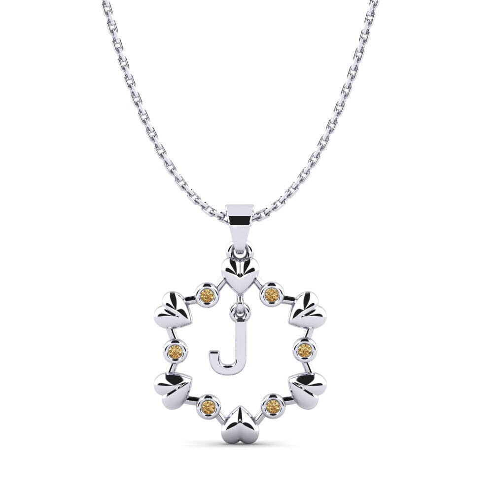 Rund Brauner Diamant Anhänger Carline J