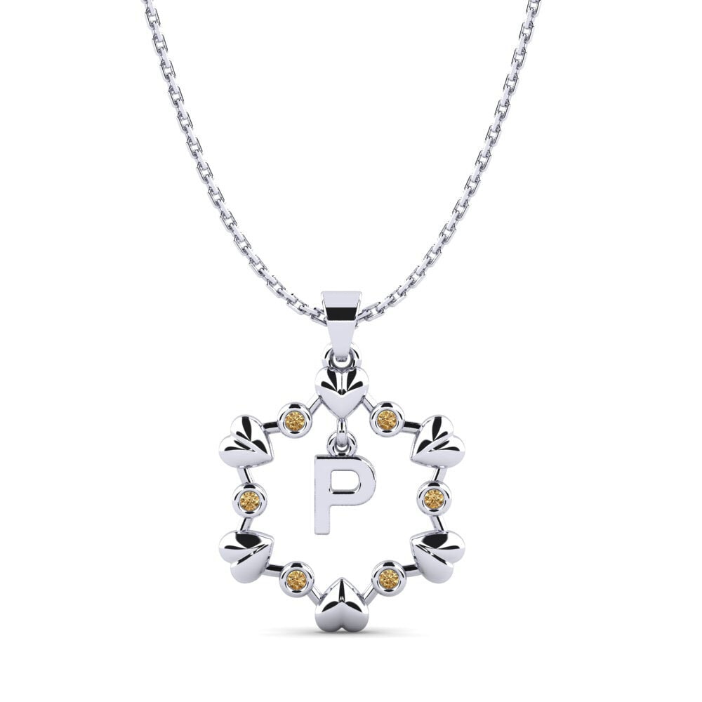 Rund Brauner Diamant Anhänger Carline P