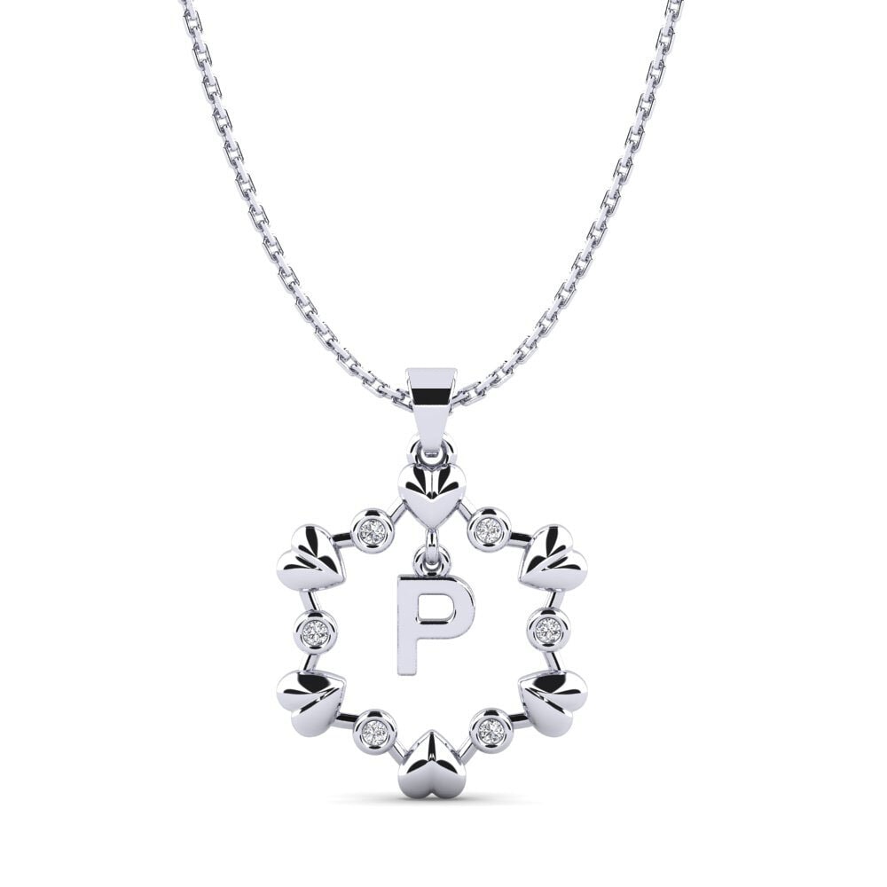 Rund Labor-gezüchteter Diamant Anhänger Carline P