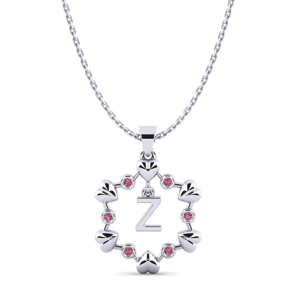 Weiß-Silber Rhodolit-Granat Damen anhänger Carline Z