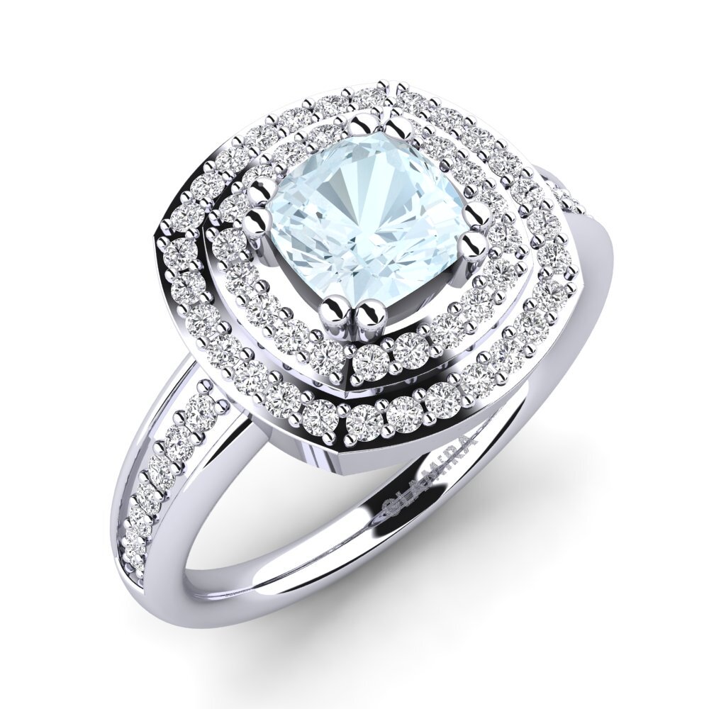 Aquamarine Engagement Ring Carlina