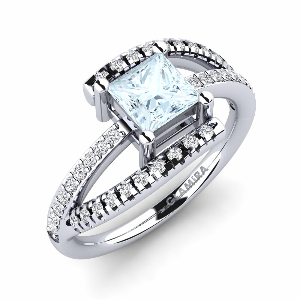 18ct White Gold Engagement Ring Carlotta