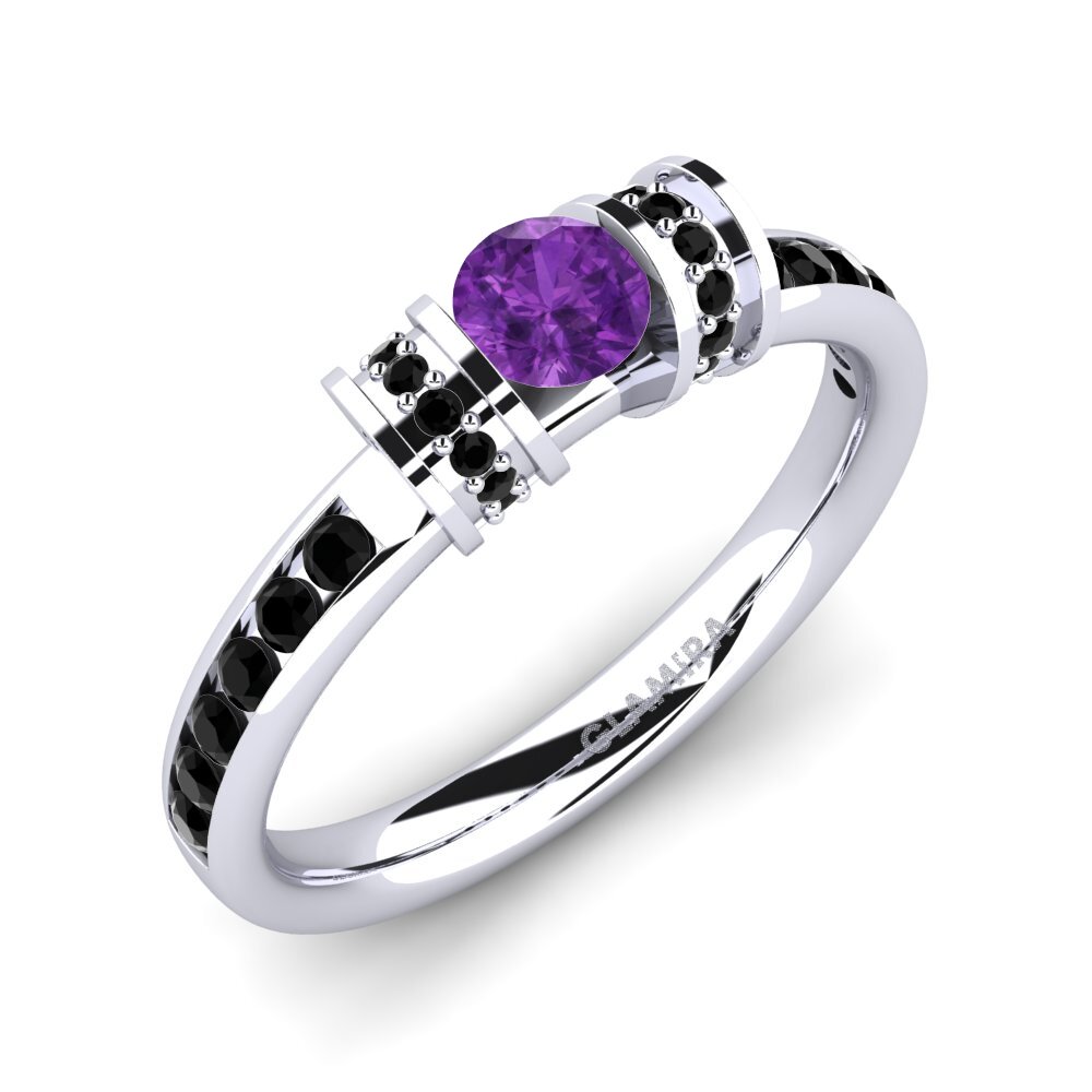 Amethyst Engagement Ring Carmelina