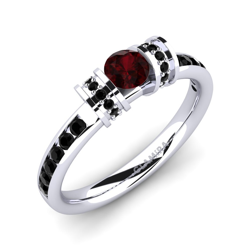 Garnet Engagement Ring Carmelina