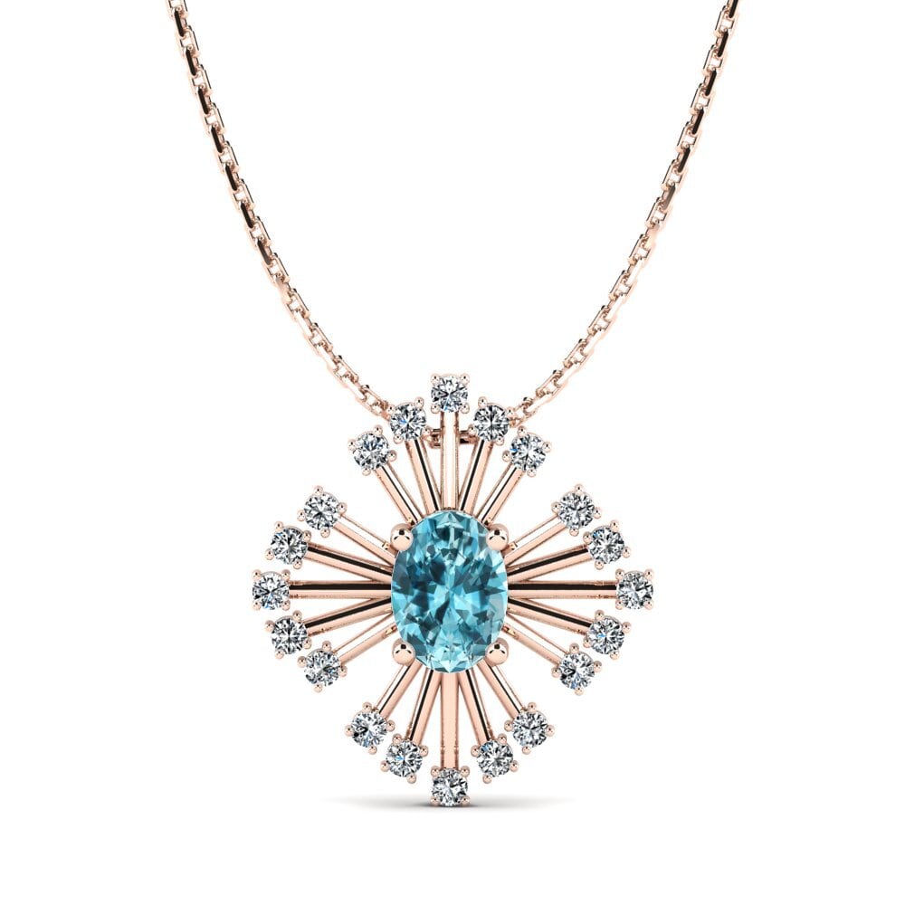 Blue Zircon Women's Pendant Carmine