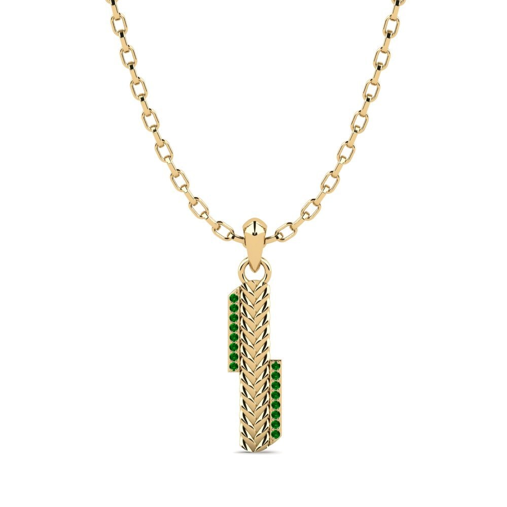 Circonita Verde Colgante para hombre Carnac