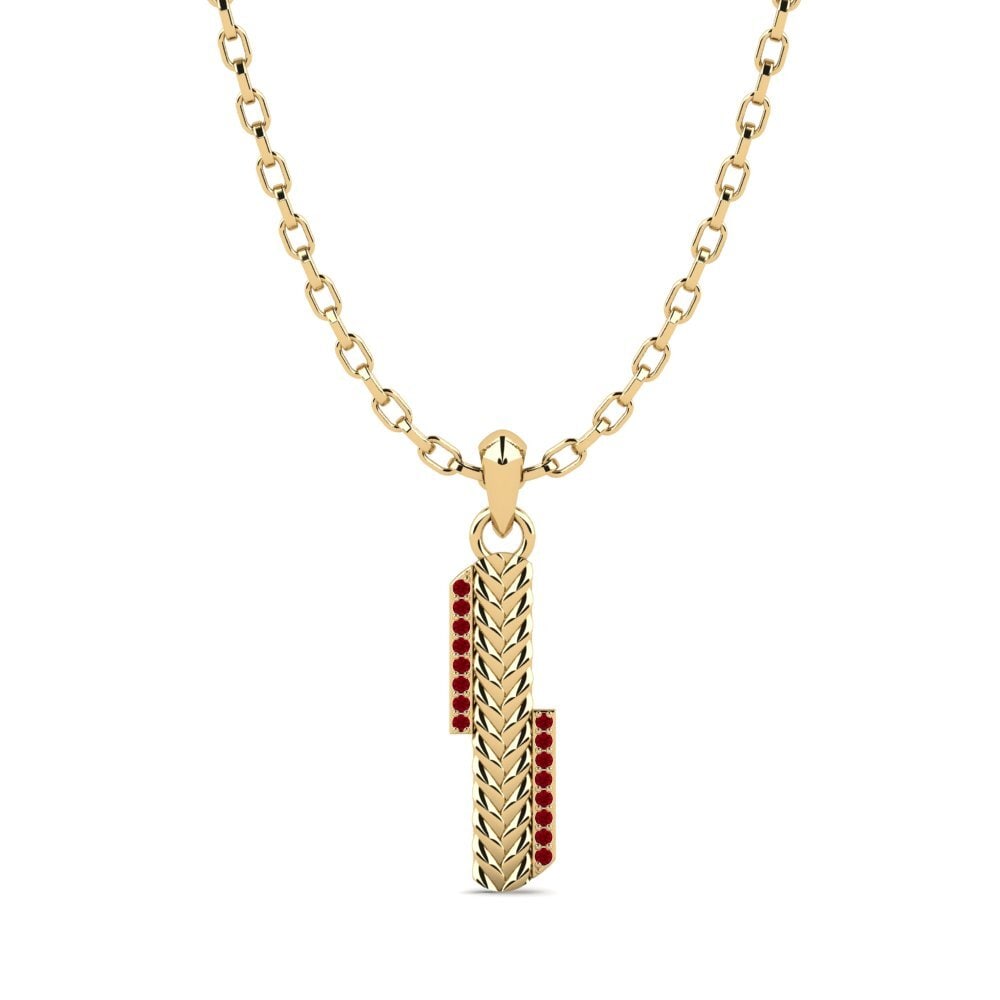 Red Zirconia Men's Pendant Carnac