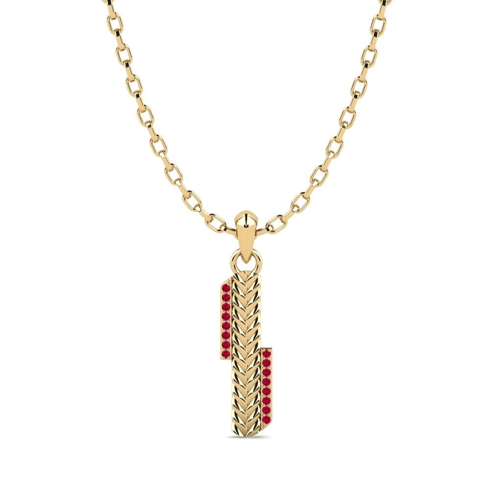 Rubis Pendentif pour homme Carnac