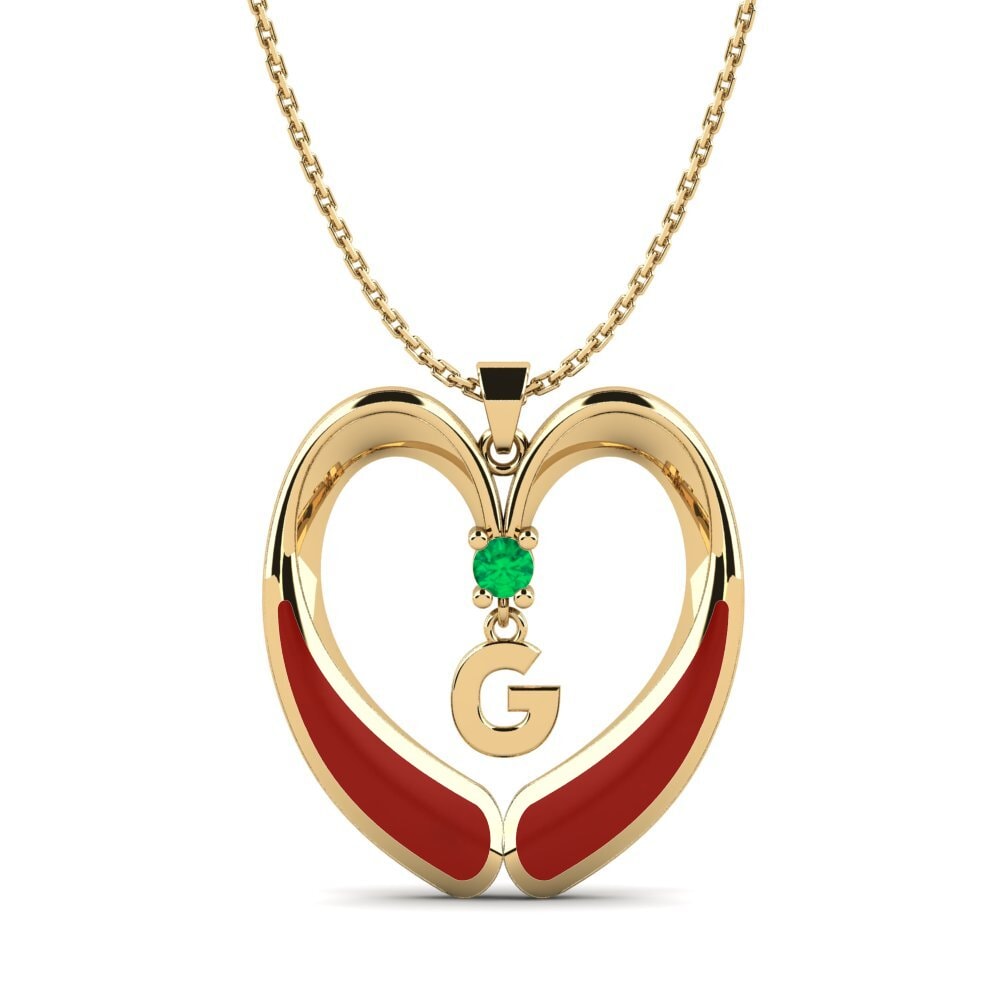 Smaragd Damen anhänger Caro - G