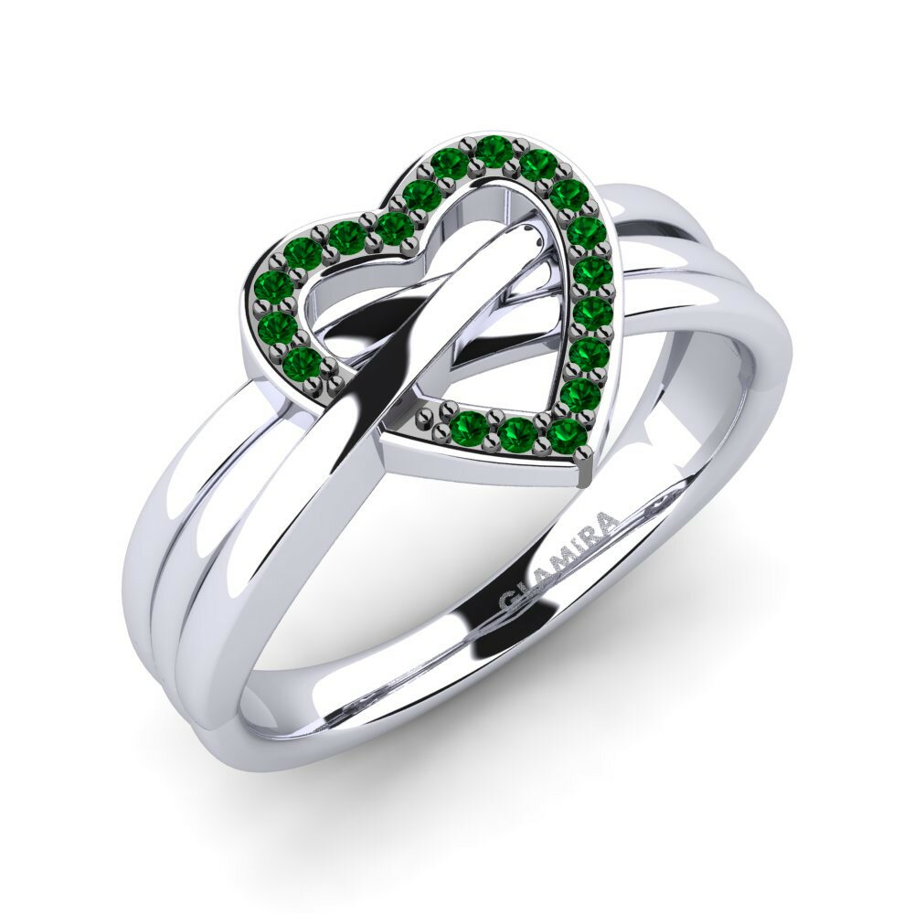 Zircone Vert Bague Carolina
