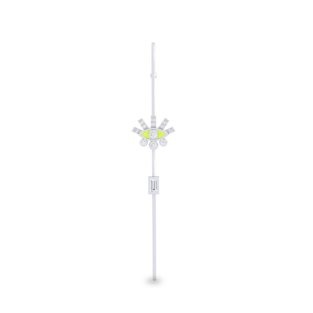 White Silver Ear Piercing Carydella