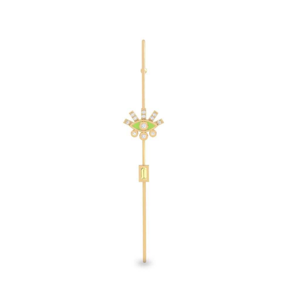 Gelber Saphir Ohrpiercings Carydella