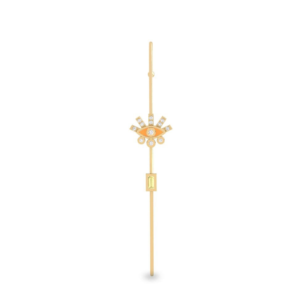 Gelber Saphir Ohrpiercings Carydella