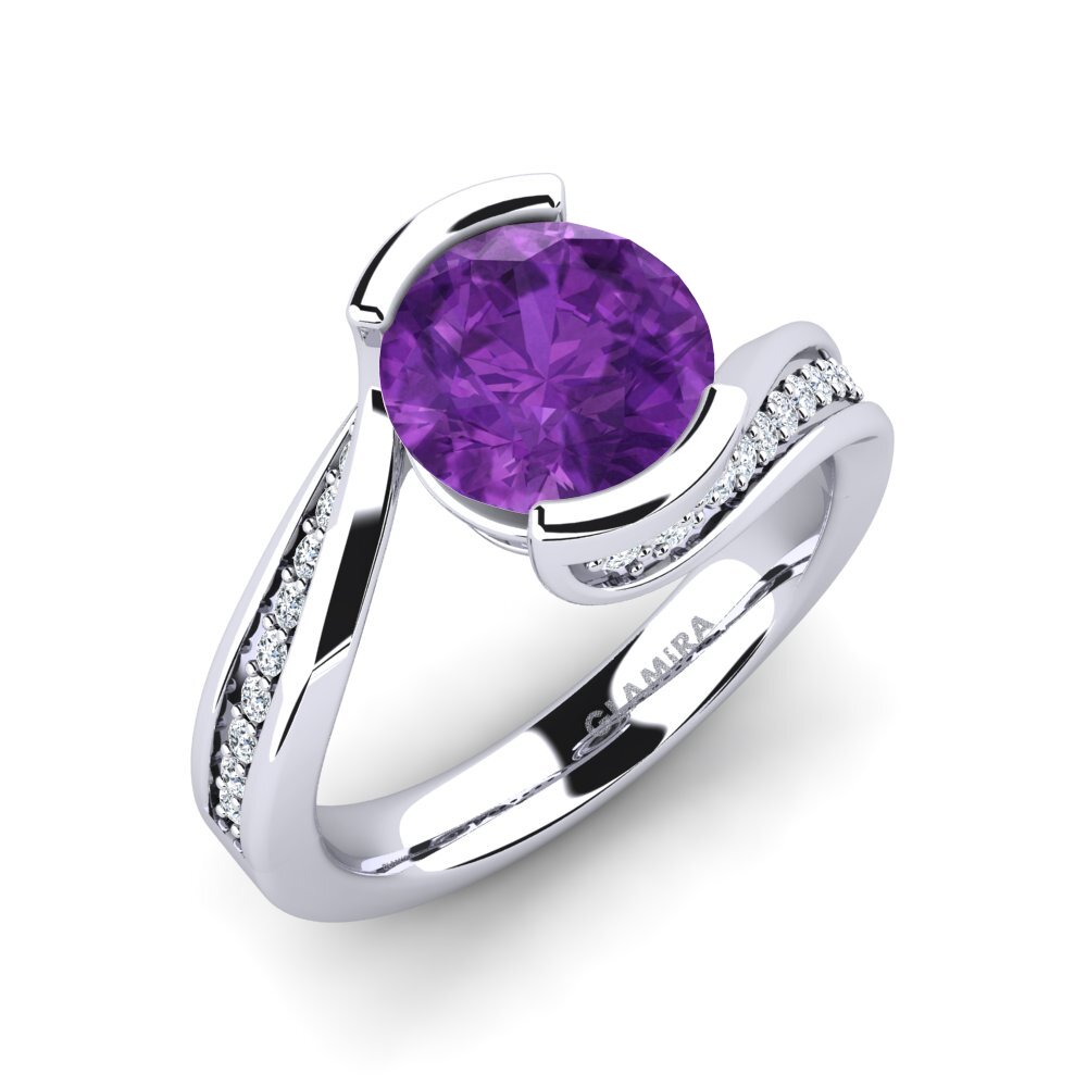 Amethyst Engagement Ring Caserta