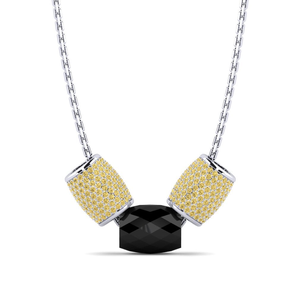 14ct White Gold Yellow Diamond Women's Pendant Cashin