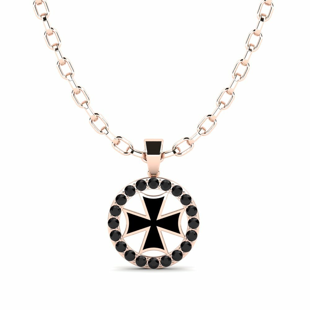 14k Oro Rosa Colgante para hombre Caskata