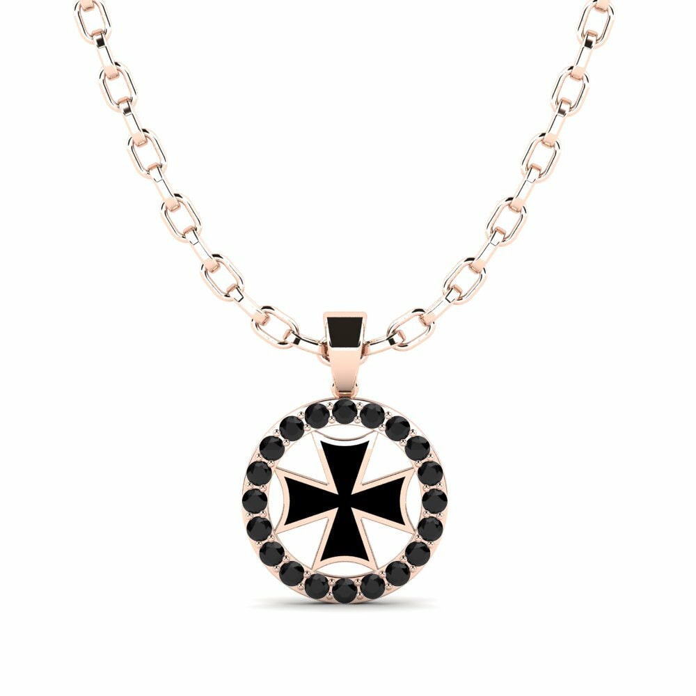 0.6 Carat 14k Rose Gold Men's Pendant Caskata